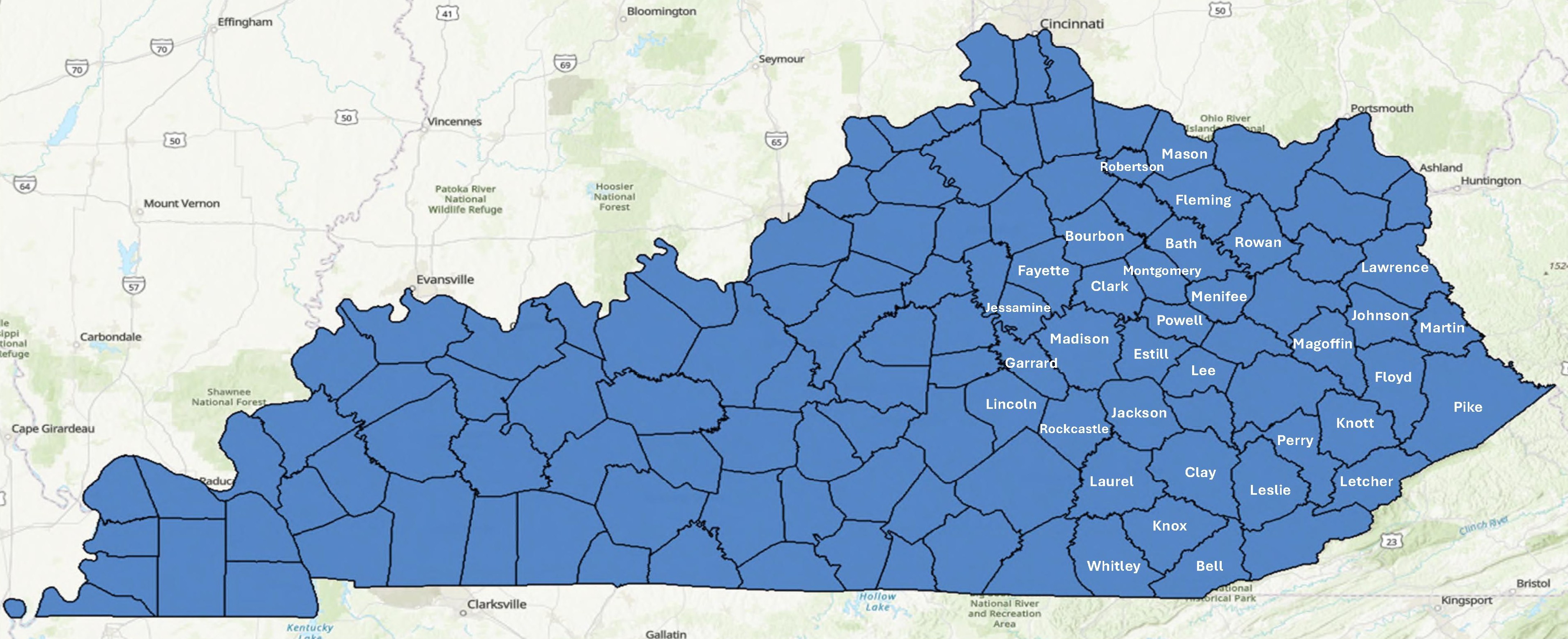 service area map