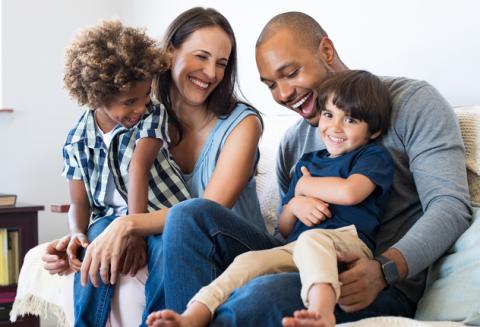 multi racial family